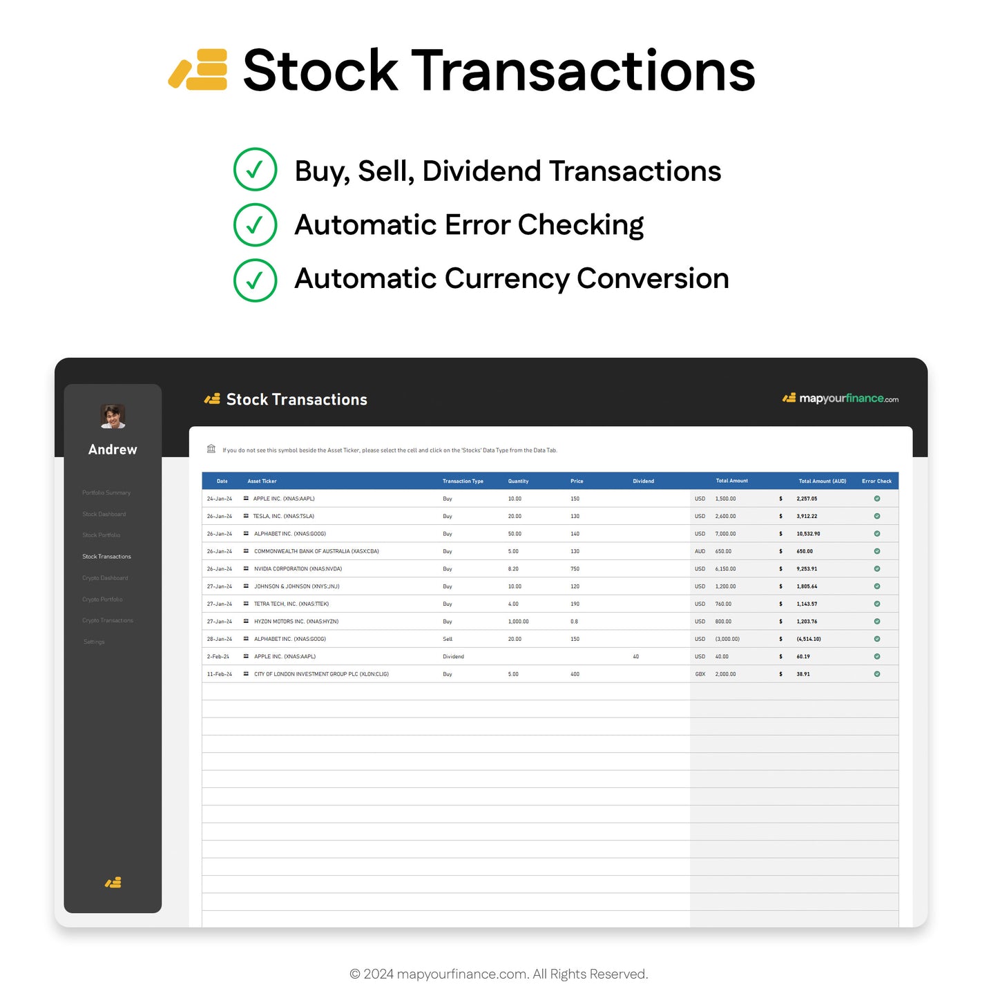 Stock & Crypto Dashboard